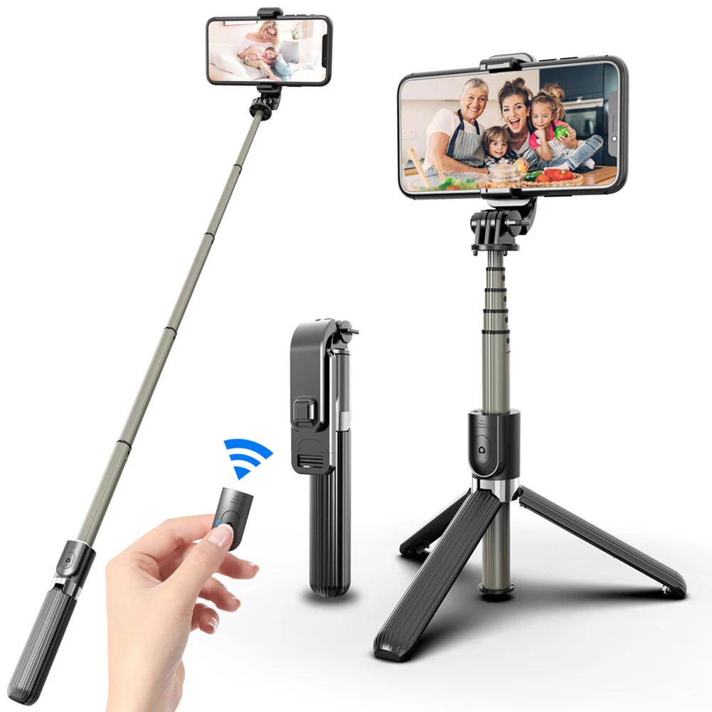 L03 Bluetooth Ročni Selfie Palico Zložljive Daljinskim sprožilcem Brezžični Razširljiv Mobilno Stojalo za Telefon Športne delovanje Fotoaparata