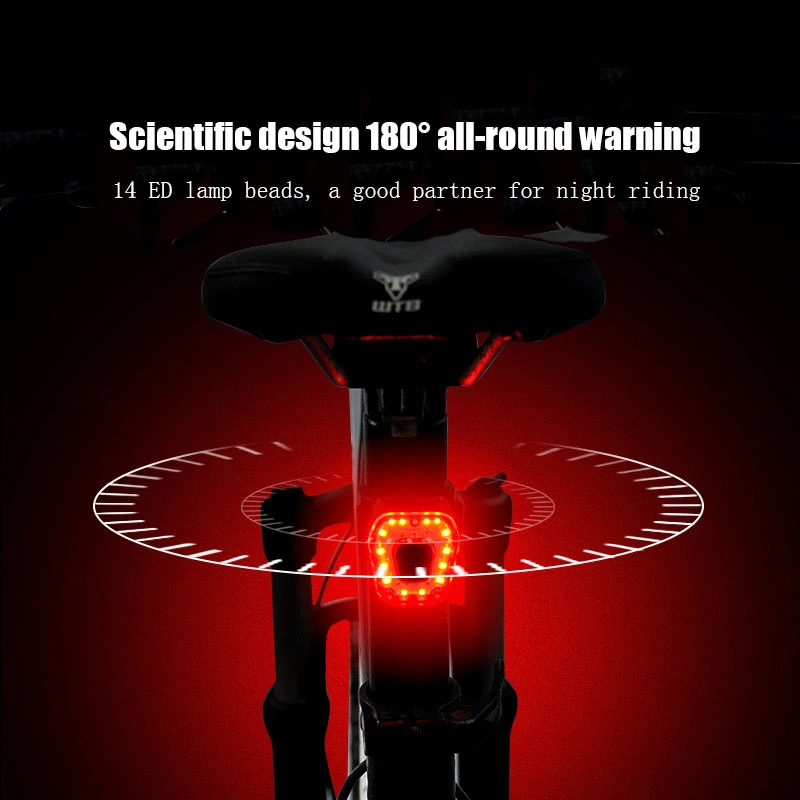 30hrs Kolo LED Zadnje Luči USB Kolesa, lahka Nepremočljiva Kolesarska Luč MTB Cestno Kolo Nazaj Rep Lahka kolesarska Oprema