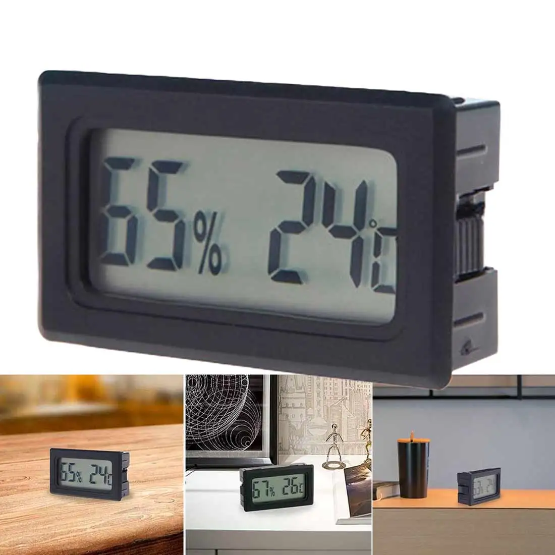 Visoka natančnost LCD Termometer, Higrometer Elektronski Temperatura Vlažnost Meter v Zaprtih prostorih-30C~50C Detektor termometer 20%RH~99%relativne vlažnosti