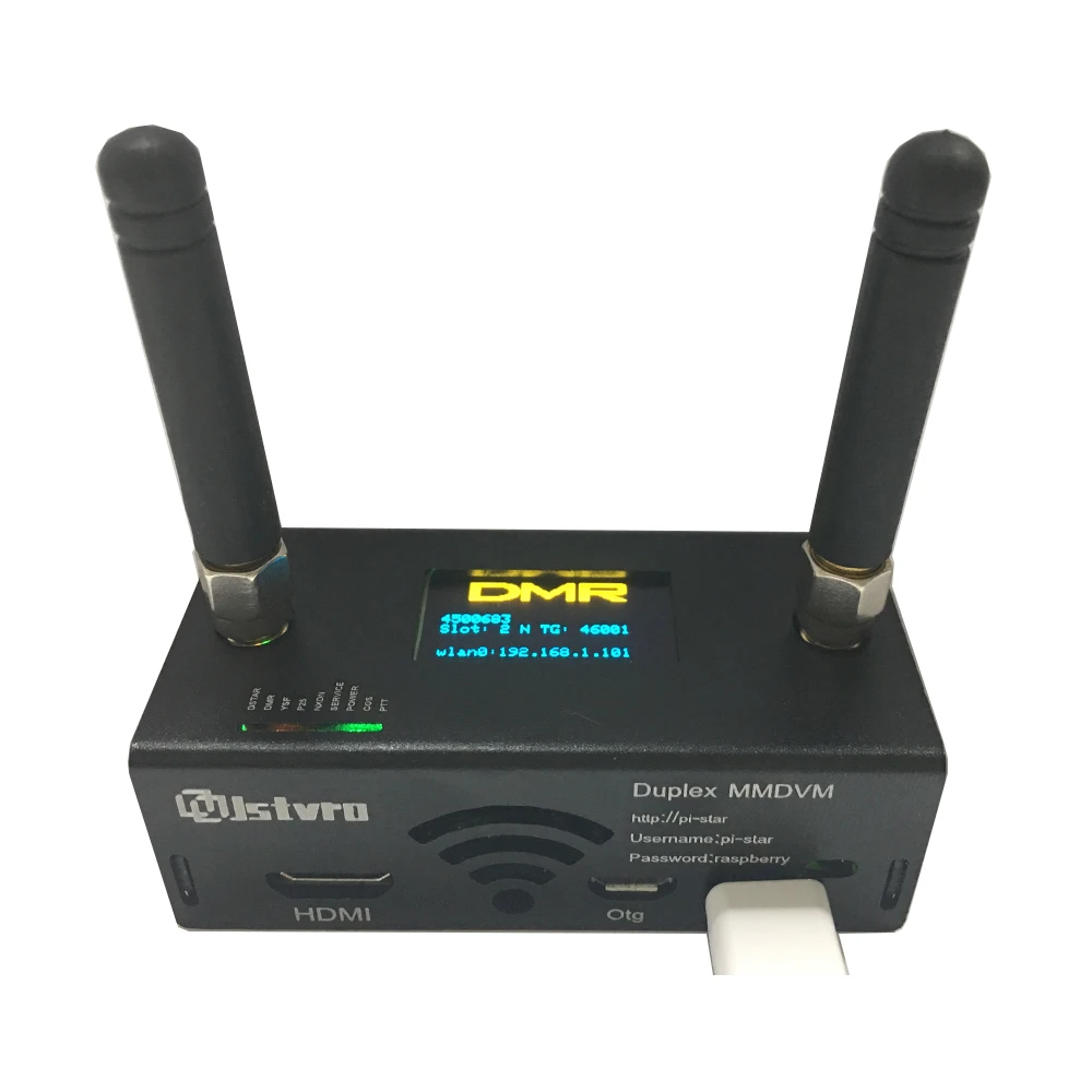 Vroče Sestavljeni Duplex Simplex MMDVM Hotspot UHF VHF + OLED + Antena Primeru Kit Podporo P25 DMR YSF Za Raspberry Pi