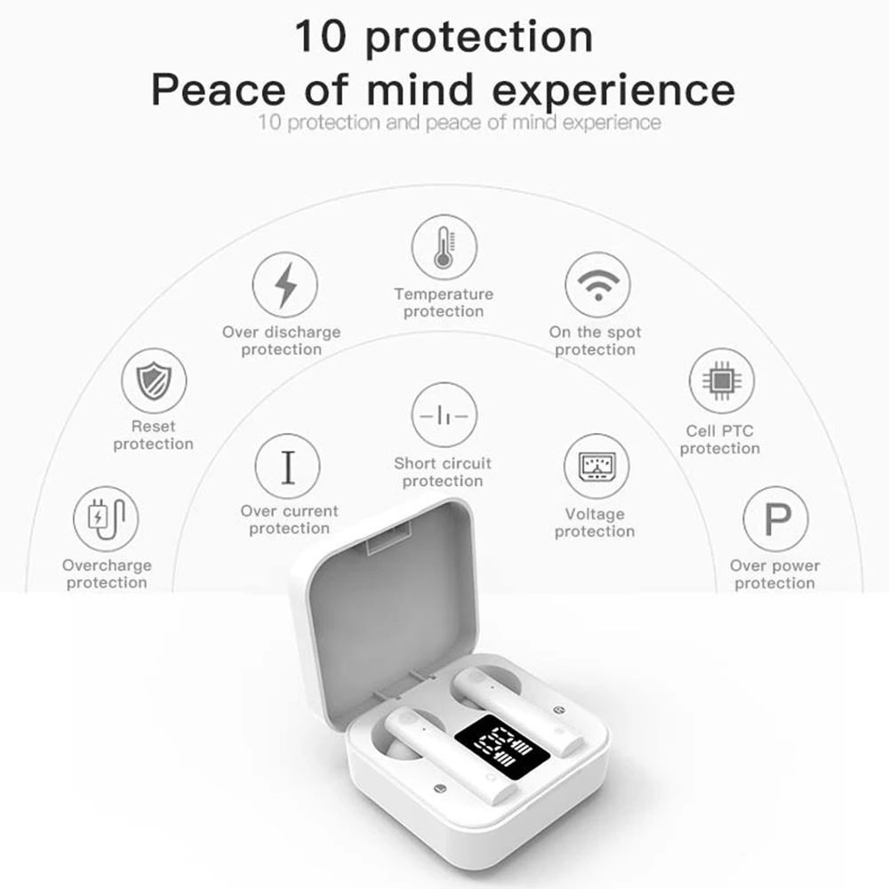 Za Xiaomi Redmi Air2S TWS Brezžične Bluetooth Slušalke LED Zaslon Slušalke Touch Kontrole HiFi Stereo HD Čepkov Z Dvojno Mic