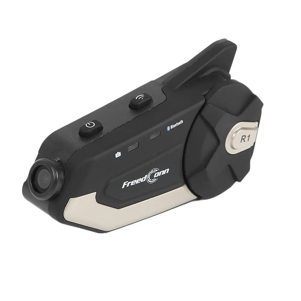 R1 Motocikel WiFi, Bluetooth 4.1 Čelada Slušalke Interkom s 1080P HD Kamera Z FreedConn APP Zavedati, skupinski Klepet
