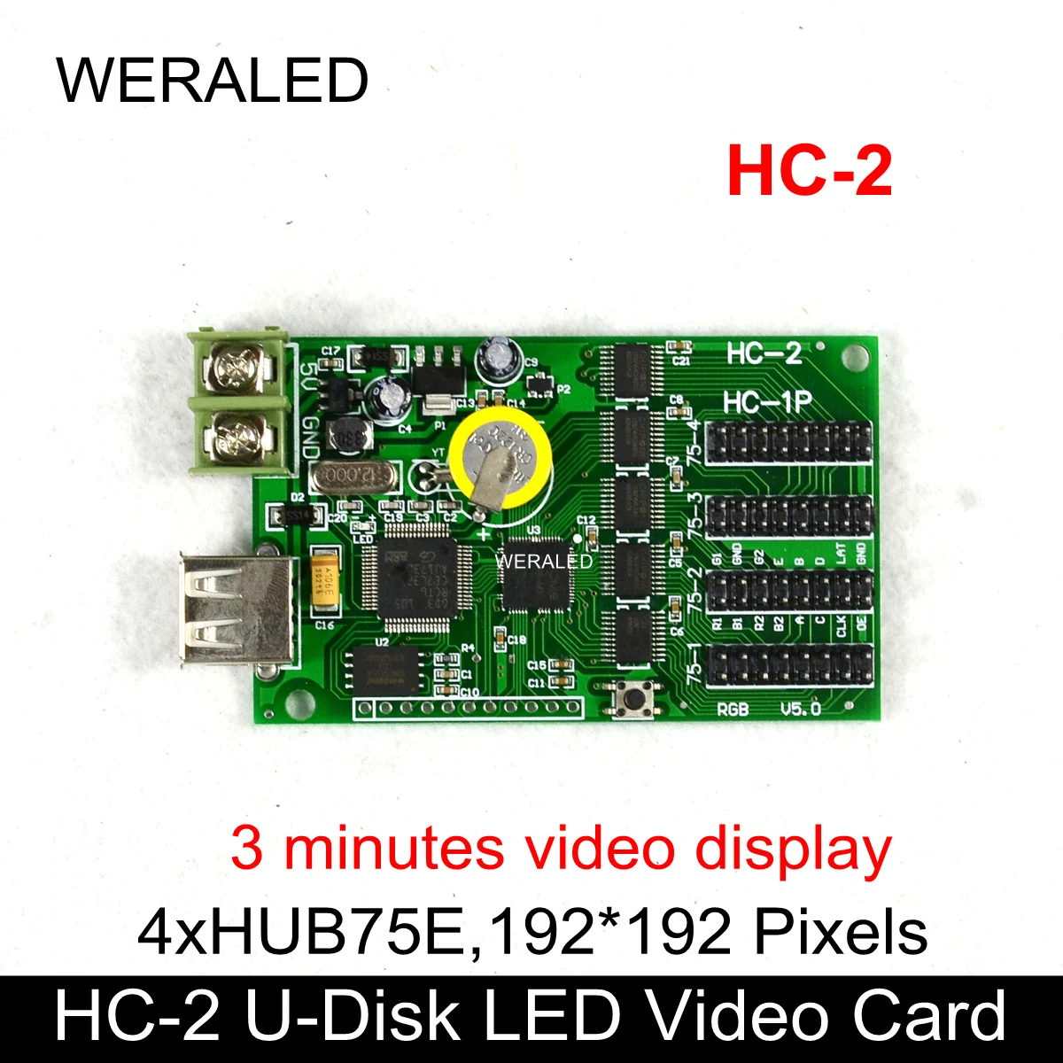 www.za-sled.si Najcenejši Asynchronization Barvno LED kontrolna Kartica HC-2 Podporo P10 P8 P6 P5 P4 SMD Modul
