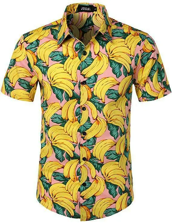 5 Slog moške Hawaiian Beach Majica Cvetlični Sadje Tiskanje Majice, Vrhovi Priložnostne Kratek Rokav Poletne Počitnice Počitnice Moda Plus velikost