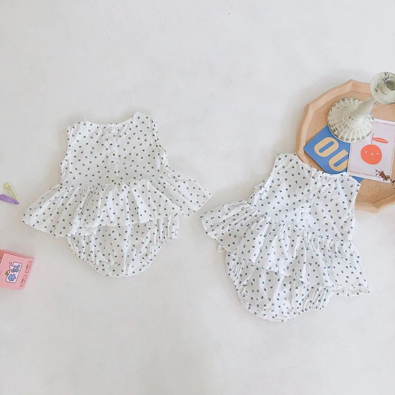 MILANCEL baby bodysuits cvetlični dojencek dekliška oblačila bombaža, za malčke dekliška enem kosu korejski baby dekleta obleko