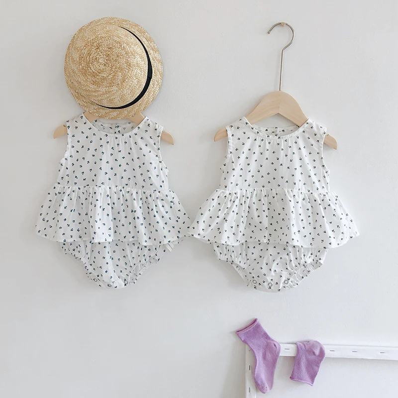 MILANCEL baby bodysuits cvetlični dojencek dekliška oblačila bombaža, za malčke dekliška enem kosu korejski baby dekleta obleko