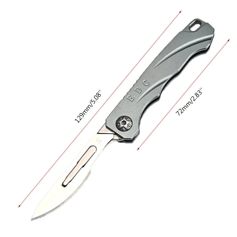 Aluminijaste Zlitine, Zložljivi Umetnosti Nož Prostem EOS Orodje Nož v Sili Skalpela Nož 24BD