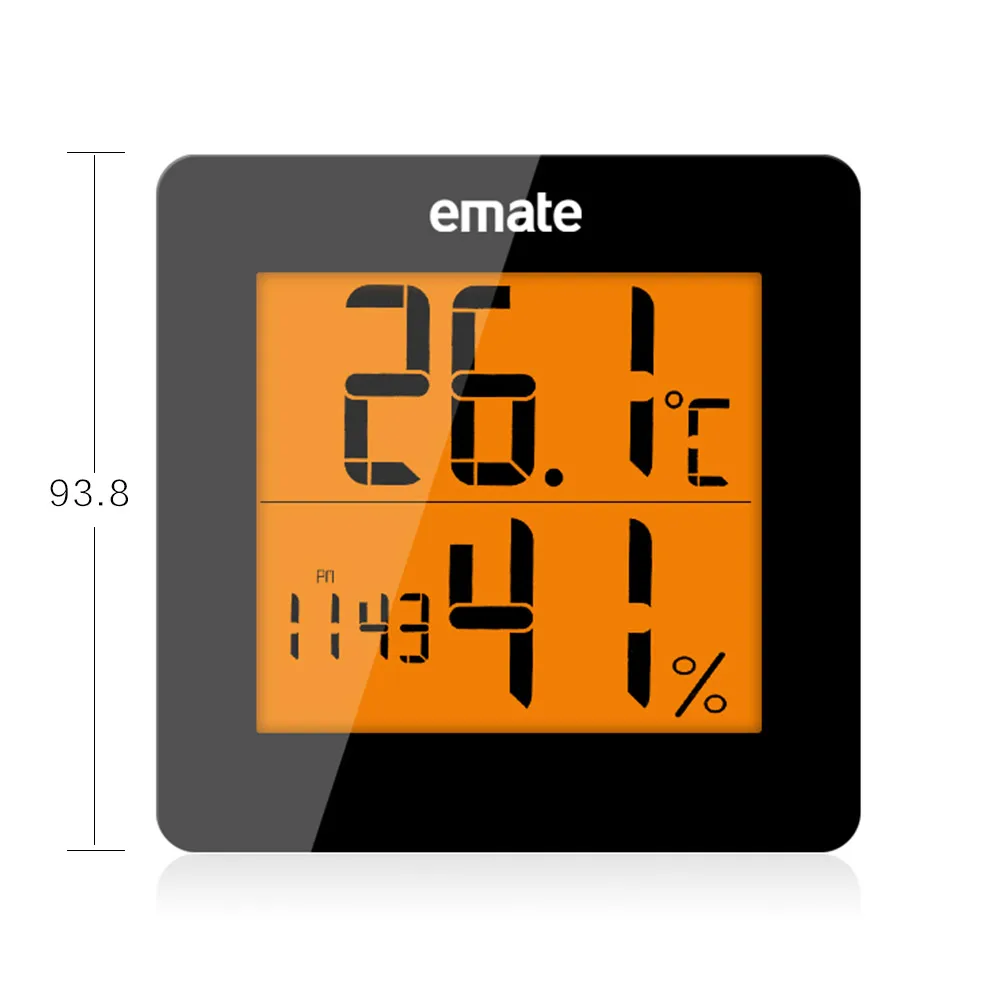 Digitalni Termometer, Higrometer Elektronski LCD Temperatura Vlažnost Meter Vremenske Postaje Notranja Zunanja Ura