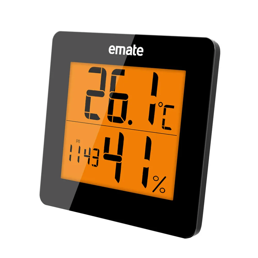 Digitalni Termometer, Higrometer Elektronski LCD Temperatura Vlažnost Meter Vremenske Postaje Notranja Zunanja Ura