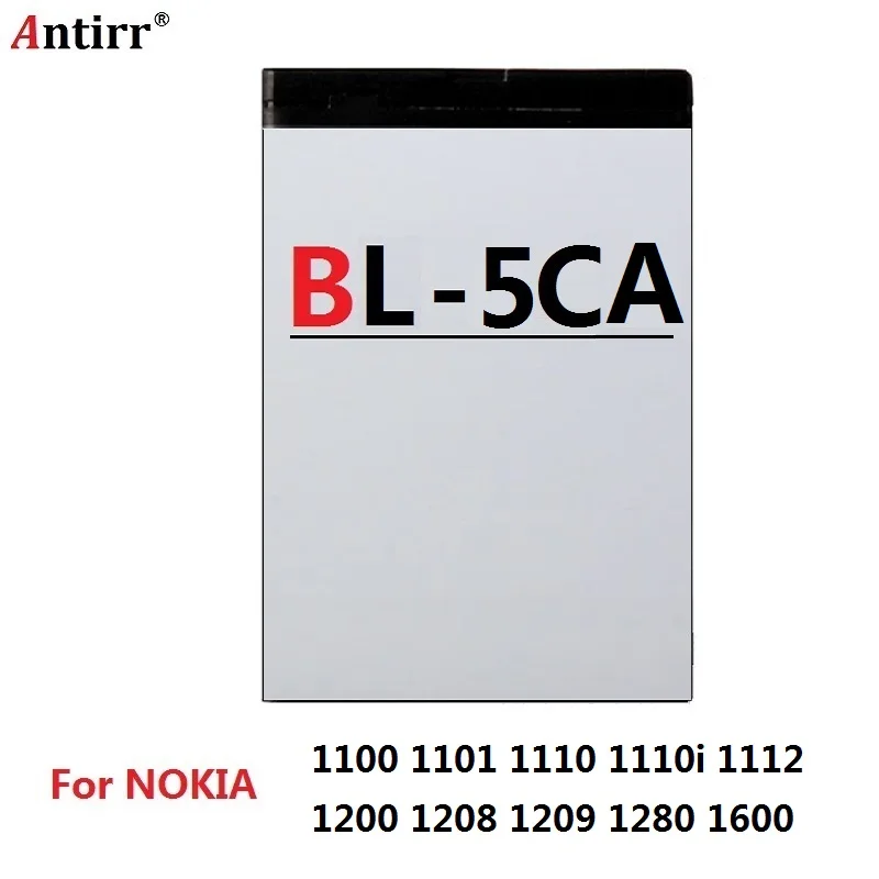 Baterijo BL-5CA Nadomestna Baterija Za Nokia 1100 1101 1110 1110i 1112 1200 1208 1209 1280 1600 Mobilnega Telefona, Baterije