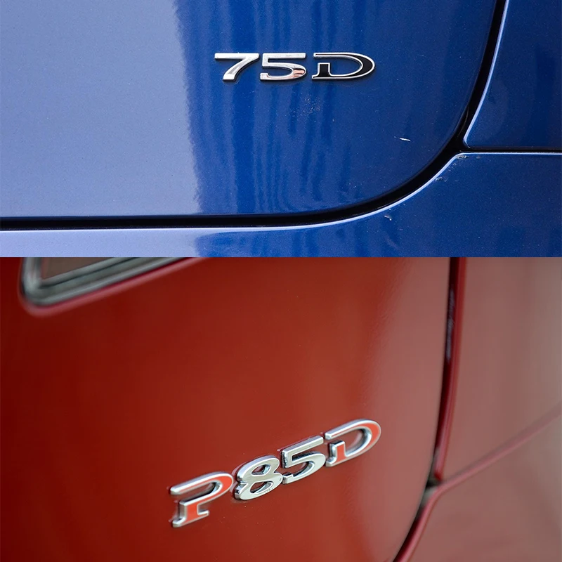 1pc ABS Styling Avto Premik Emblem Nalepke Logotip 60 75 85 90 85D 100D P85D P90D P100D Pribor za Tesla Model S Model X