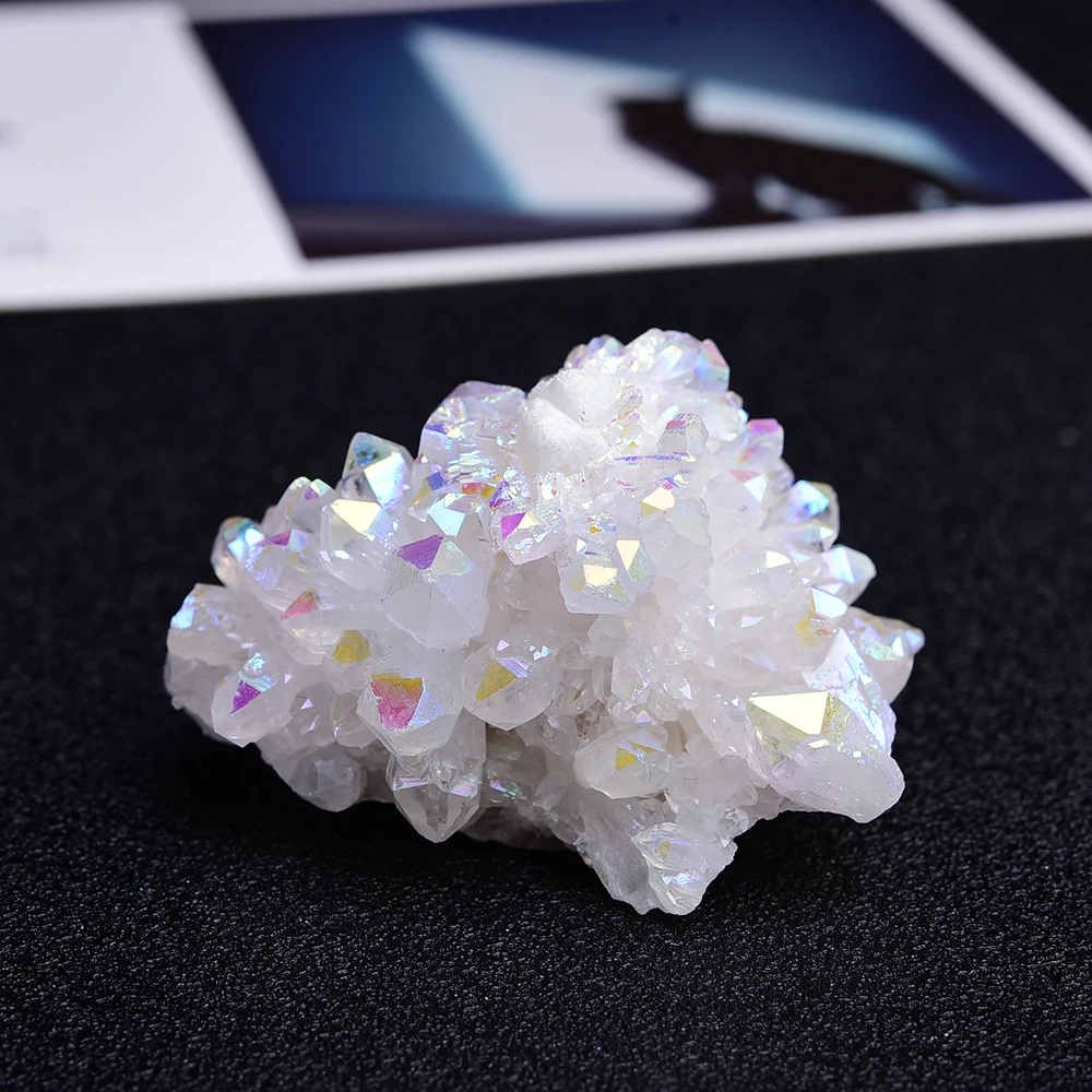Visoka kakovost kristali, minerali Grobo naravnih Electroplated aura Crystal Grozdov Palico Točkah jasno quartz za dekoracijo doma
