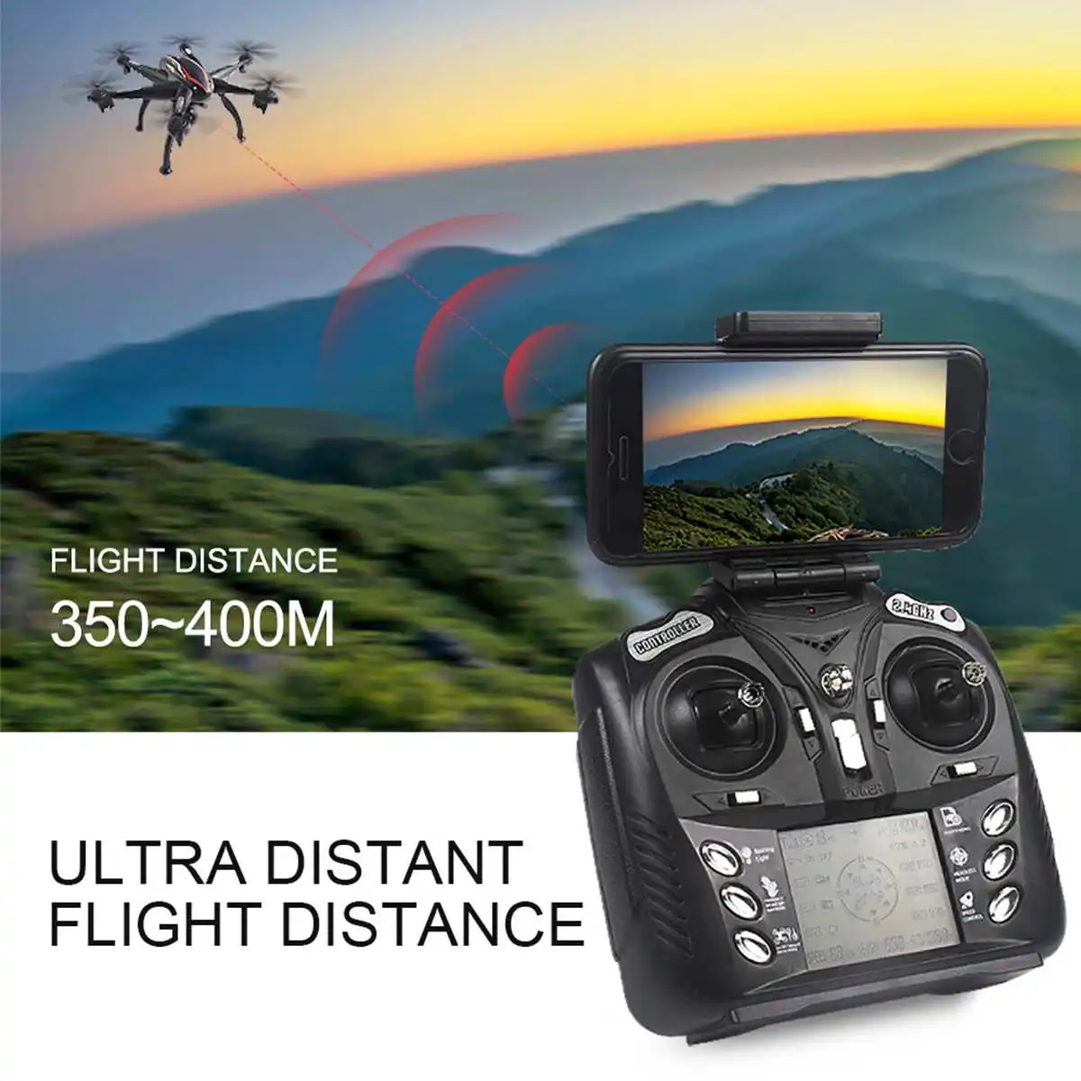 1080P 2.4 G-5G L100 6 Os Dvojno GPS Brnenje 4 Kanali FHD Kamera, Wifi Nadzor Brnenje Z Glave Način In Flip 3D Funkcije