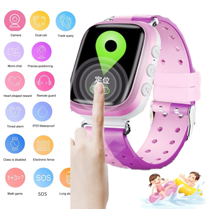 Otroci pametno gledati Nepremočljiva baby LBS SOS Položaja 2G Kartice SIM Anti-izgubil Smartwatch otrok Tracker pametna ura klica watch
