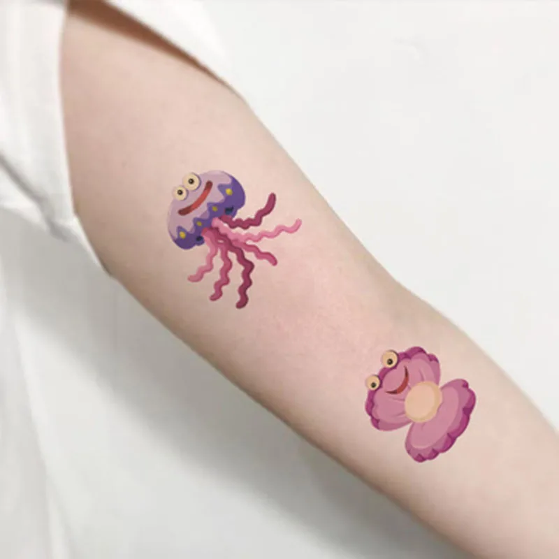 Ponaredek Tetovaže Risanka Morskih Živali Začasni Tattoo Nalepka Otrok Body Art Darilo 30pcs