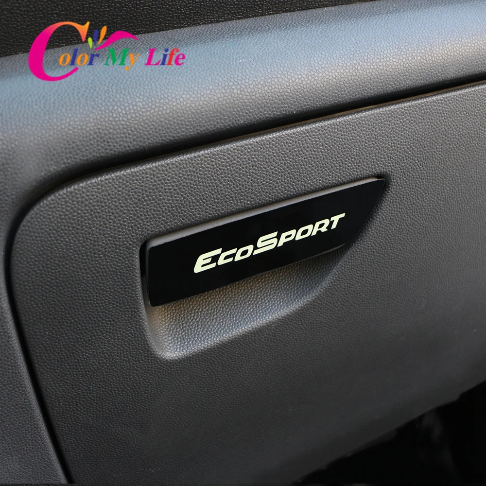 Avto Škatle za Rokavice Ročaj Kritje za Ecosport ABS Chrome Avto Notranje zadeve, Škatla za Shranjevanje Dekoracijo Trim Nalepke za Ford Ecosport 2012 - 2016
