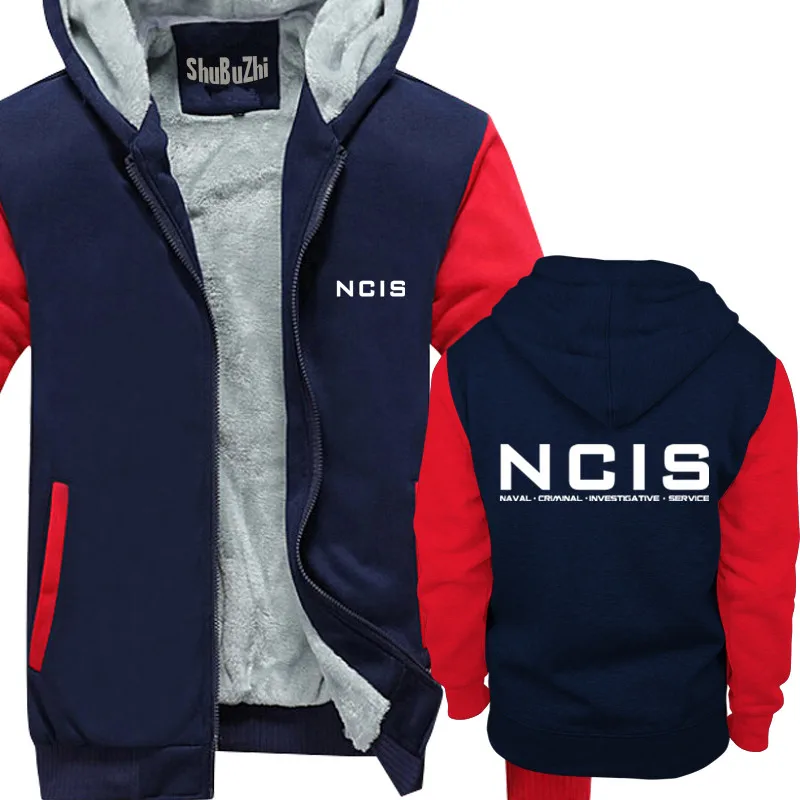 NCIS hoody modne blagovne znamke Police Tv Show kul Logotip moških debel kožuh hoody toplo hoodies zimska jakna moški plašč euro velikost