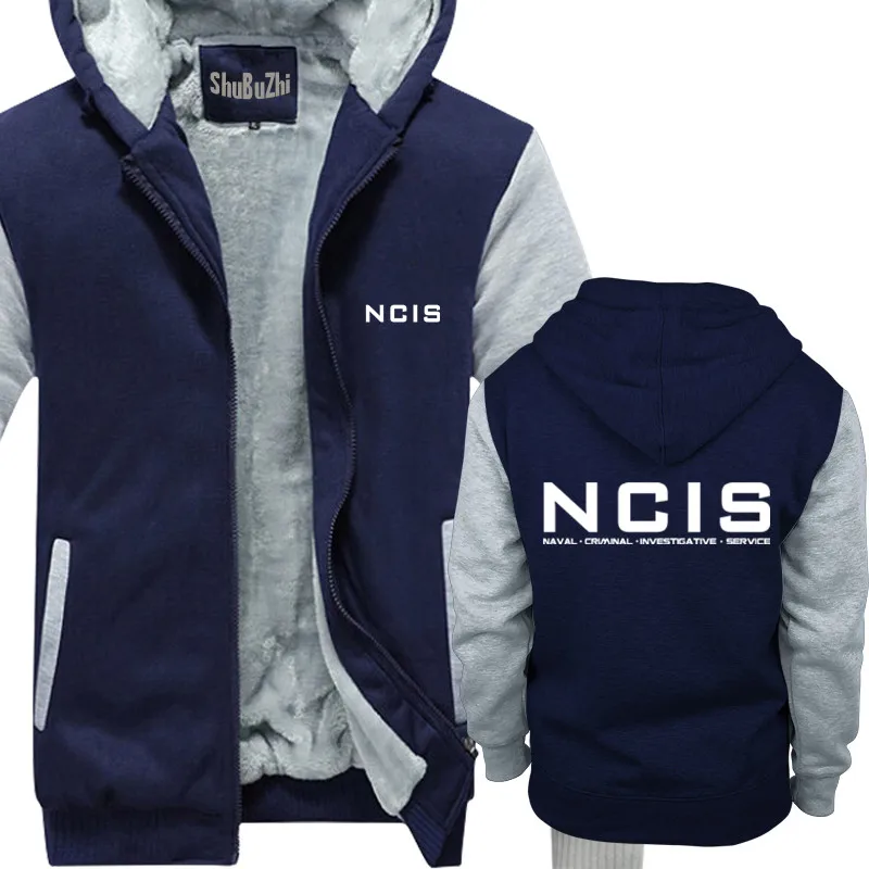 NCIS hoody modne blagovne znamke Police Tv Show kul Logotip moških debel kožuh hoody toplo hoodies zimska jakna moški plašč euro velikost