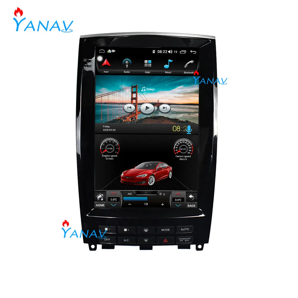 Avto avdio večpredstavnostna navpično zaslon, DVD predvajalnik za-infiniti QX50 EX25-2020 Tesla slog Android avto stereo avto radio predvajalnik