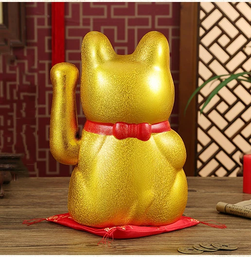 Maskota Keramični Srčkan Smeška Srečen Mačka Figurice Feng Shui Prinesla Veliko Sreče Okraski Tresenje Roke Dom Dekoracija Dodatna Oprema