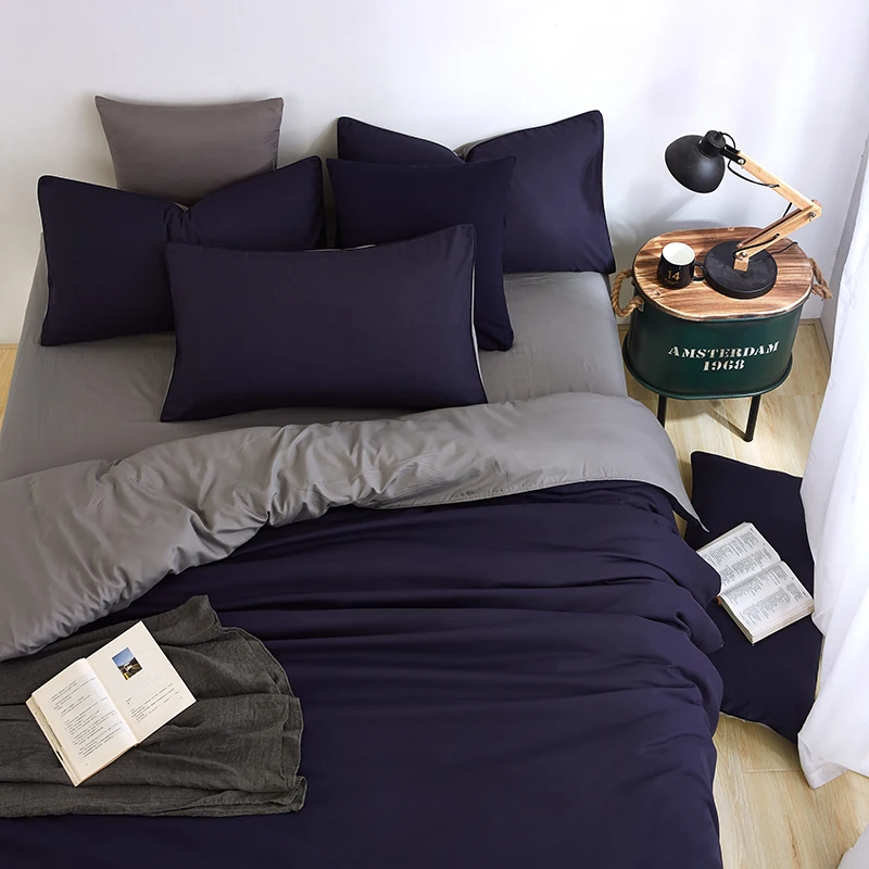 Posteljnina barva Zakonsko boj štiri-delni set piling aloe vera bombaža, ki se lahko meri preprost doma tekstilne spalnica odeja Co