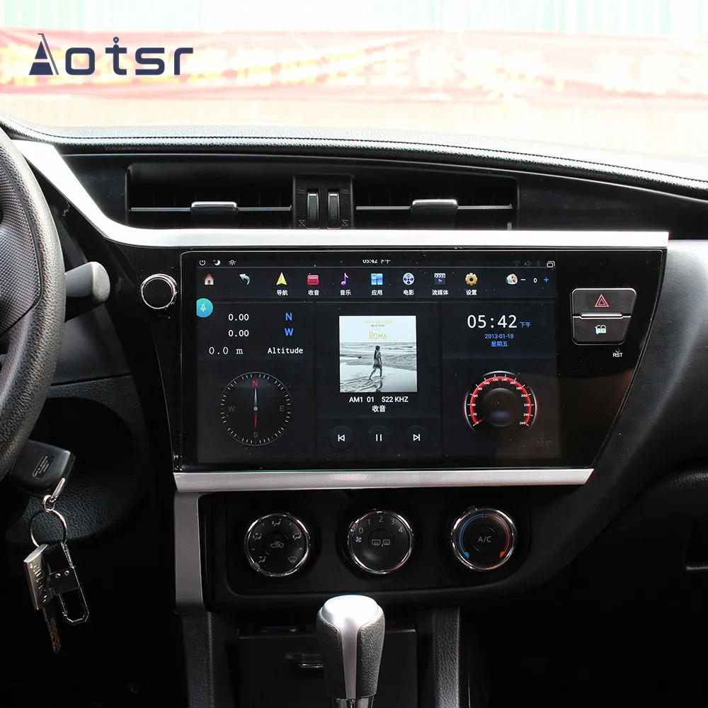Max-PAD Android 9 4G PX6 Za Toyota Corolla 2017 2018 Avto DVD Predvajalnik, GPS Navigacija Auto Radio Stereo Multimedijski predvajalnik glavne enote
