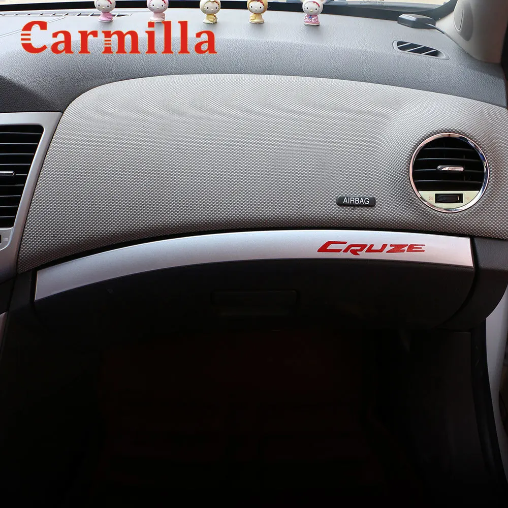 Carmilla ABS Notranjost Avtomobila Škatla za Shranjevanje Škatle za Rokavice Dekoracijo Trim za Chevrolet Cruze Sedan Hatchback LHD 2009 - Nalepke
