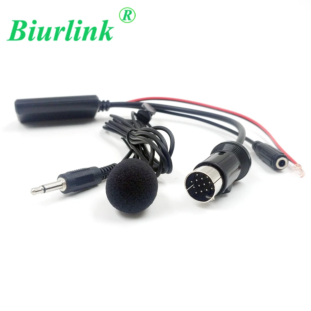 Biurlink Avto CD Stereo Radio 13Pin AUX V Vhodni Vmesnik 3.5 mm Brezžična tehnologija Bluetooth 5.0 Mikrofon Kabel Za Kenwood