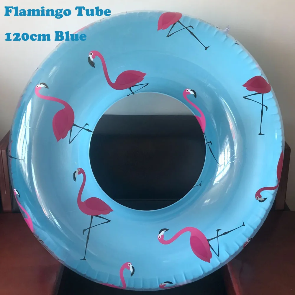 120 cm Pregleden Flamingo Plavati Obroč Odraslih Velikan Bazenu plava Napihljivi flamingo lifebuoy Plavati Krog Plavajoče Otroka vode igrače