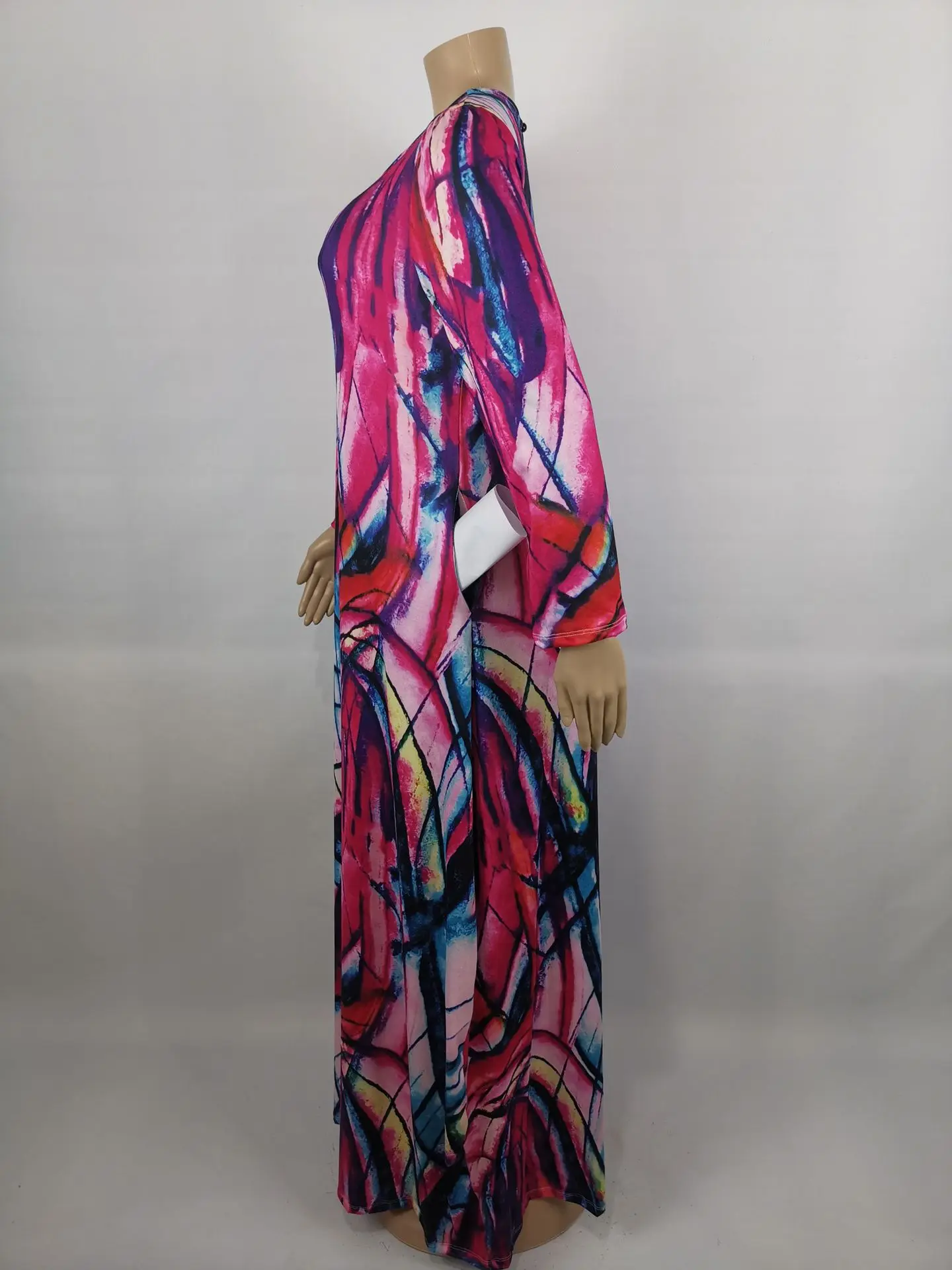 3XL 4XL 5XL Plus Velikost Afriške Maxi Obleke Za Ženske 2021 Afriki Obleko Tiskanja Dashiki Dame, Oblačila Ankara Afriki Dolgo Obleko