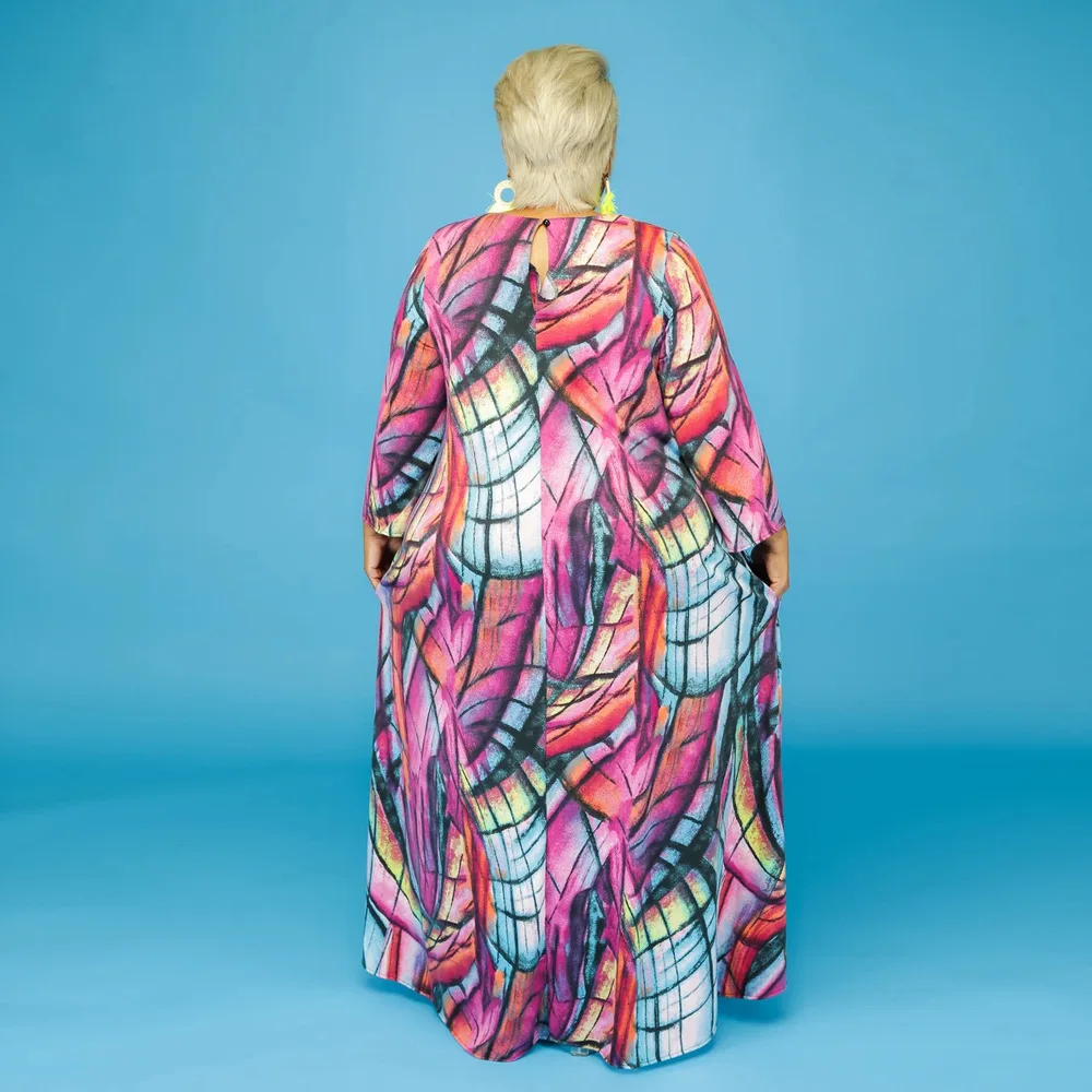 3XL 4XL 5XL Plus Velikost Afriške Maxi Obleke Za Ženske 2021 Afriki Obleko Tiskanja Dashiki Dame, Oblačila Ankara Afriki Dolgo Obleko