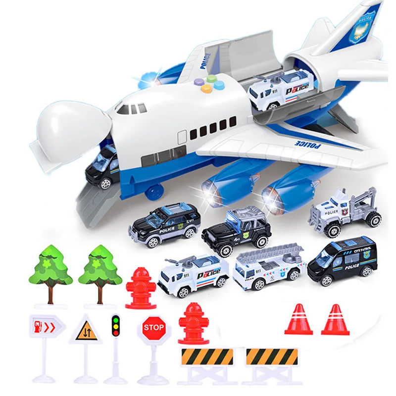 Glasba Zgodba Simulacije Skladbo Počasi, otroška Igrača Zrakoplova Shranjevanje Potniško Letalo Policija Požarno Reševanje Baby Boy Igrača Avto