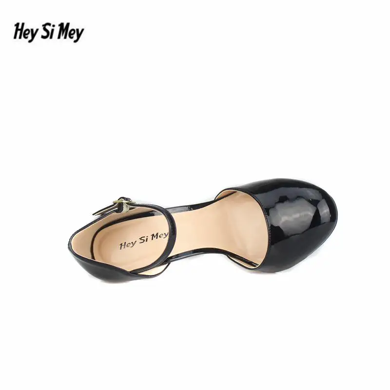 HSM Plus:40-47 48 49 zapatos mujer ženske Krog Toe Poroko Stiletto 14 cm Tanke pete, Čevlji ženska Sponke SM črpalke D ' Orsay Sandali
