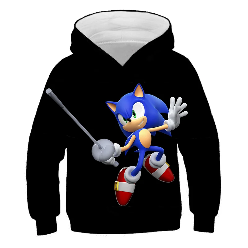 Super kul 3d Sonic hoodies za teen dekleta Obleke Družino Mario Sonic Hedgehog Fantje hoodies Jeseni otroška Majica Vrh
