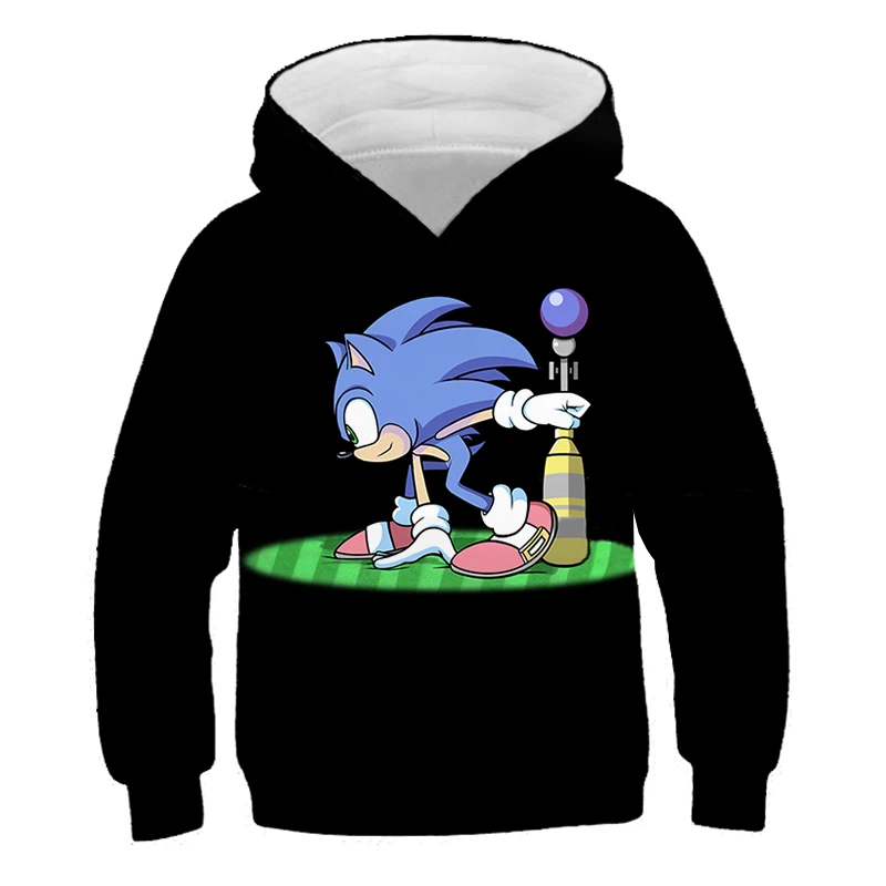 Super kul 3d Sonic hoodies za teen dekleta Obleke Družino Mario Sonic Hedgehog Fantje hoodies Jeseni otroška Majica Vrh