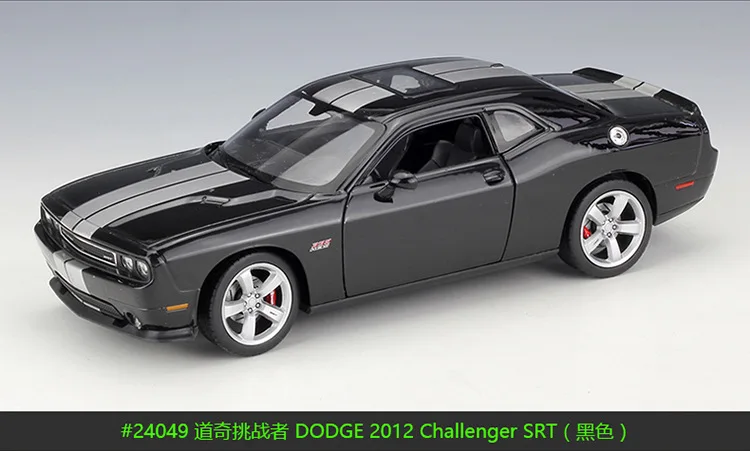 WELLY 1/24 Obsega Modela Avtomobila Igrače 2012 DODGE Challenger SRT Diecast Kovinski Modela Avtomobila Igrača Za Darilo,Otroci,Zbiranje,Urejanje