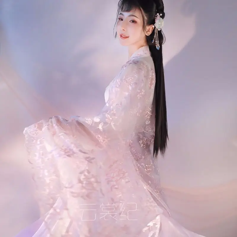 3PCS Nastavite Ženske Kitajske Tradicionalne Ljudske Oblačila Klasične Plesne Kostume Ming Dinastija Hanfu Obleko Plesna Predstava Obleka