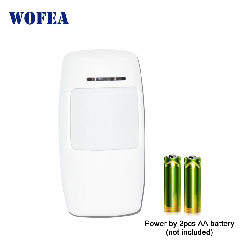 Wofea brezžični PIR infrardeči senzor gibanja detektor 1527 Tip 3V moč za dom, varnost, alarm 433mhz