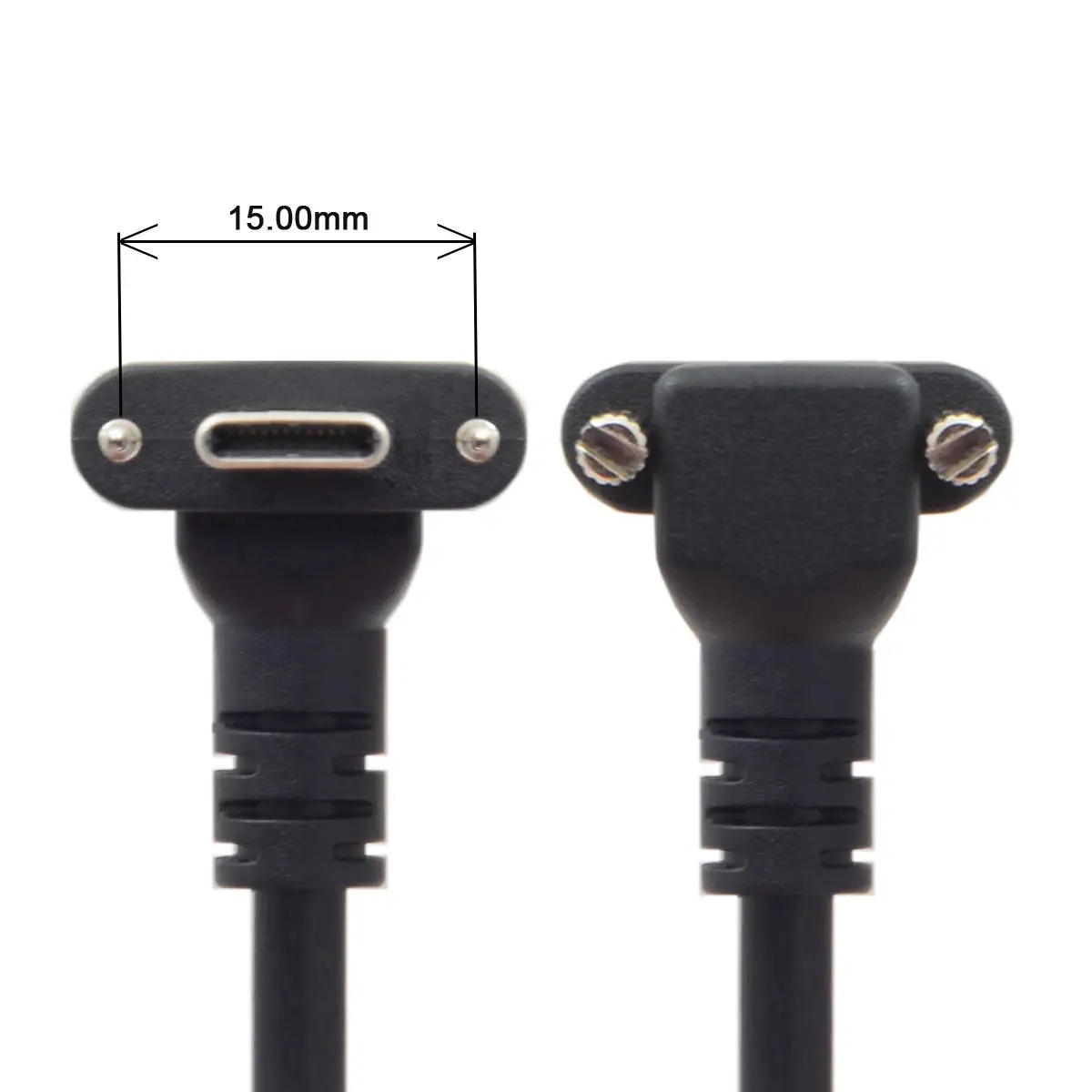 USB 3.1 Tip-C Dual Vijak Zaklepanja Standard USB3.0 Podatkovni Kabel Primerni za Oculus Povezavo VR