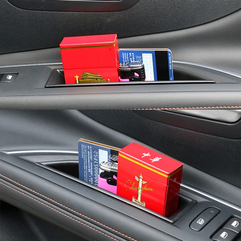 2PCS vhodna Vrata Škatla za Shranjevanje, Primerni Za 2017 Peugeot 3008 5008 GT Škatle za Rokavice Bin Roko Ostalo Vrat Ročaj Notranje zadeve Ornamenti
