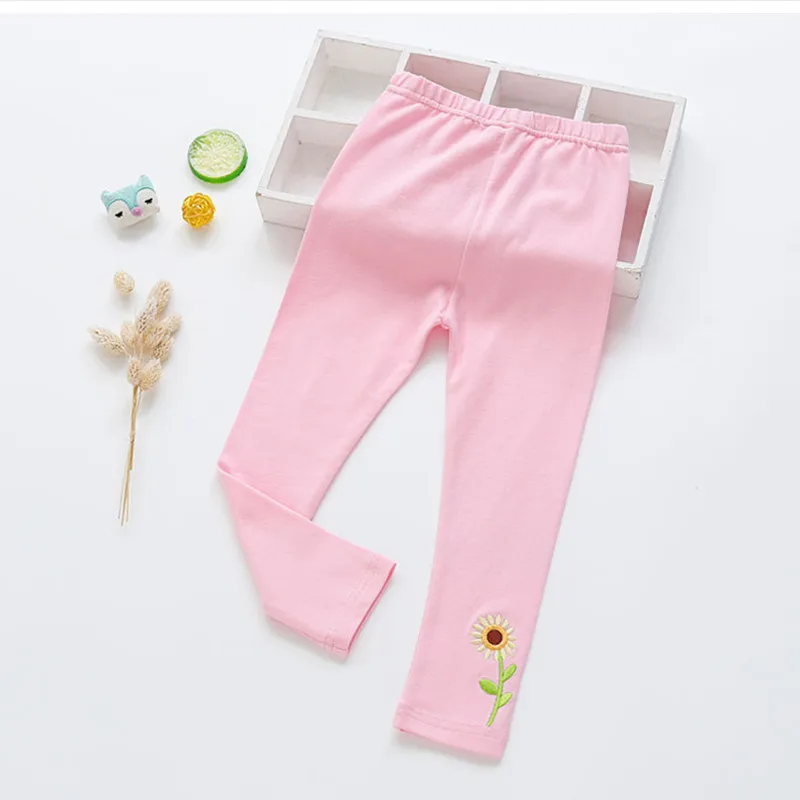 2021 otroška oblačila pomlad novo Dekle hlače korejski Fant je dokolenke vezenje ptica dekleta otrok candy barve hlače