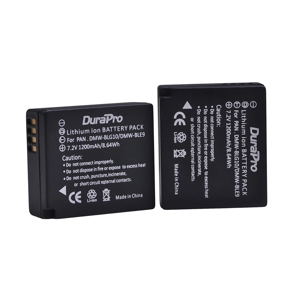 2pc DMW-BLG10 DMW BLG10E DMW-BLE9 Baterijo Fotoaparata + LCD Dvojni Polnilec za Panasonic LUMIX GF5 GF6 GX7 LX100 GX80 GX85 GX7 Mark II
