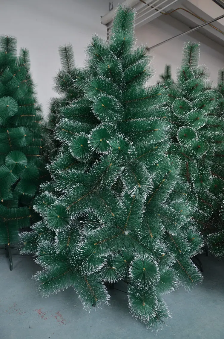 Temnozelena sneg 210M Božično drevo zasneženih + 100 luči