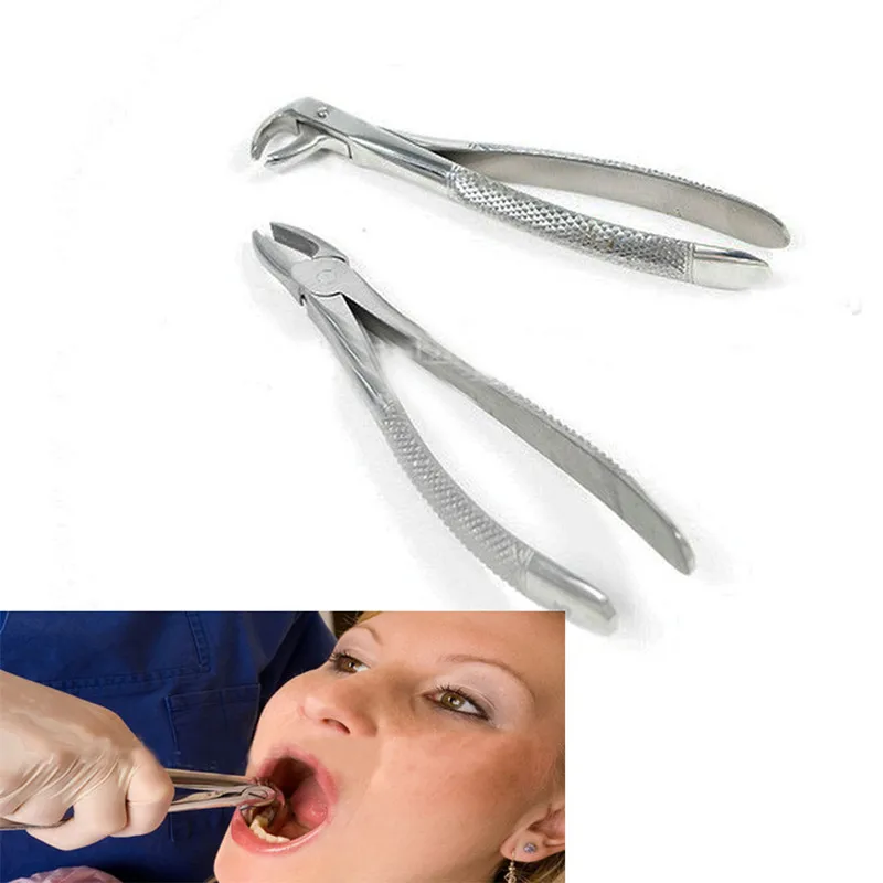10 kos/set Zob Črpanje Klešče Klešče za Odrasle s Toolkit Zobni Kirurški Pridobivanja Instrumentov