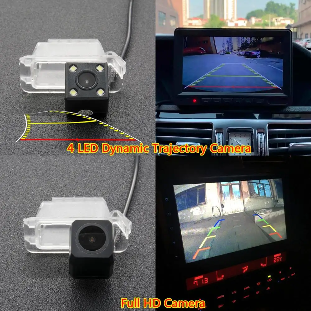 HD Dinamični Poti Pogled od Zadaj Vzvratno Kamero Za Ford Ecosport 2013 Avto CCD Backup Parkirni Brezžični Ogledalo Monitor