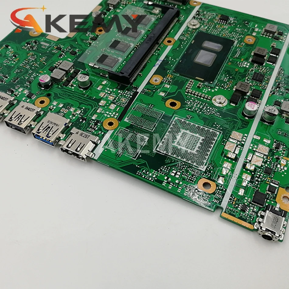 Akemy X540UV REV 2.0 Prenosni računalnik z Matično ploščo Za Asus X540UB X540UBR X540UA X540UAR MainBoard Preizkušen W/ 4405U 2.1 GHz PROCESOR, 4 GB RAM-a