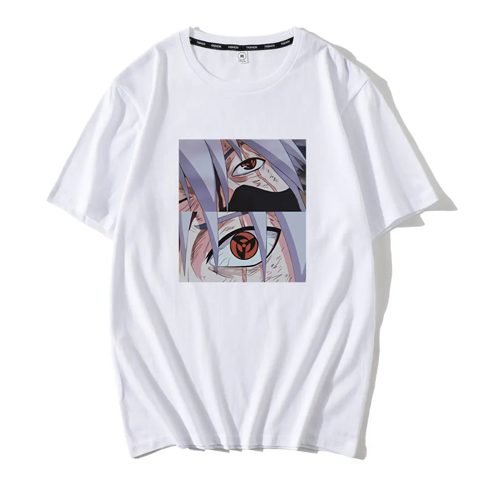 2020 Poletje Kratek Rokav Naruto T Shirt za Moške Oblačila 90. letih Ulične Kul Bombaž Vrhovi za Ženske Anime Tee Shirt Harajuku Vrh