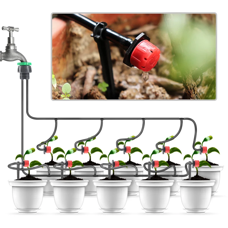 Vrt kapljično namakanje komplet Samodejno zalivanje, namakanje sistem inteligentne časovnik rastlinjakih Posajenih rastlin, vode, naprave, orodja