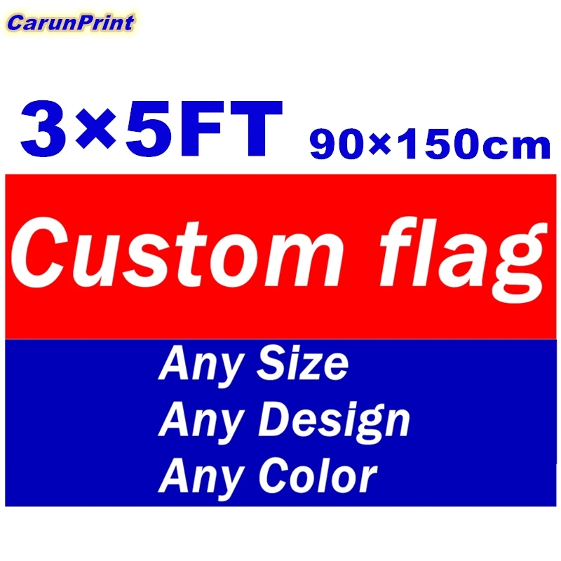 Zastave po Meri Banner Tiskanje 3x5 FT, ki Plujejo pod 100D Poliester Oglaševanje Šport Okras Avto Baker Grommets,Brezplačna Dostava