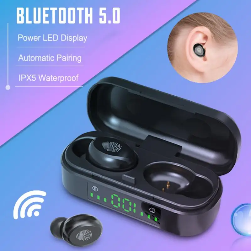 TWS V8 Dotik za Nadzor Mini Brezžična Bluetooth Slušalke Glasbo, Slušalke Šport Čepkov Poslovnih Slušalke Za Xiaomi Huawei Iphone